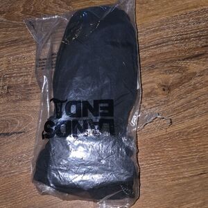 Lands' End Classic Black Mittens